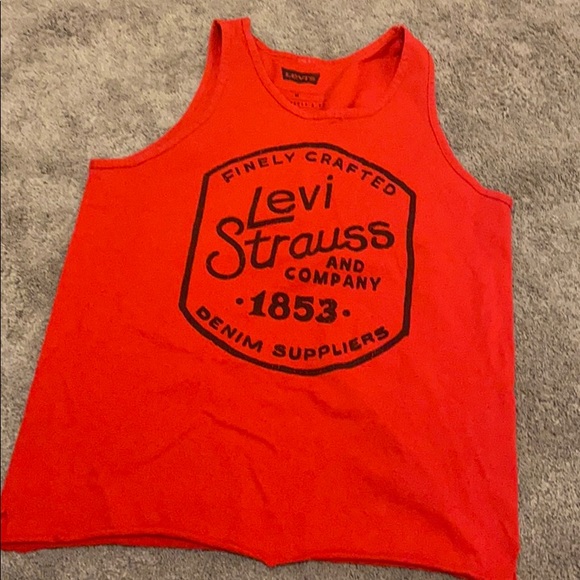 Levi's Tops - 3/$21💥 LEVIS • RED • CUT BRO TANK